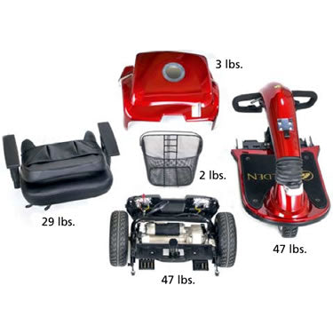 Golden Companion - Full Size 3 Wheel Scooter